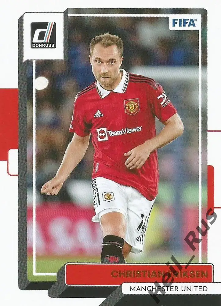 Футбол. Карточка Кристиан Эриксен Манчестер Юнайтед/Интер/Тоттенхэм Хотспур/Аякс