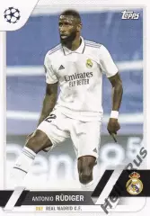 Футбол. Карточка Антонио Рюдигер Реал Мадрид, Челси Лига Чемпионов 2022-23 TOPPS
