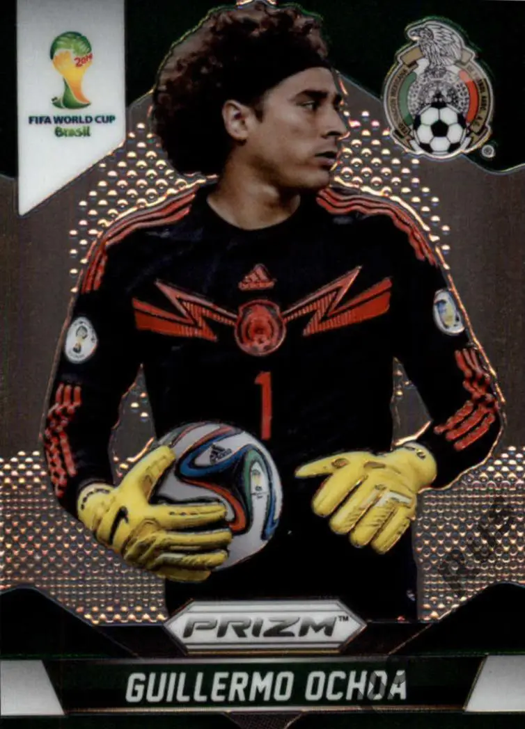 Футбол Карточка Guillermo Ochoa/Гильермо Очоа Мексика Чемпионат Мира 2014 Panini