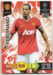 Футбол. Карточка Рио Фердинанд (Манчестер Юнайтед) Лига Чемпионов 2010-11 Panini