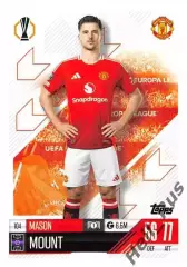 Футбол. Карточка Мейсон Маунт Манчестер Юнайтед, Челси Лига Европы 2024-25 TOPPS