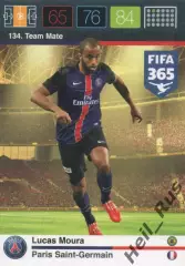 Футбол. Карточка Lucas Moura / Лукас Моура (Пари Сен-Жермен/ПСЖ) Panini 2015-16
