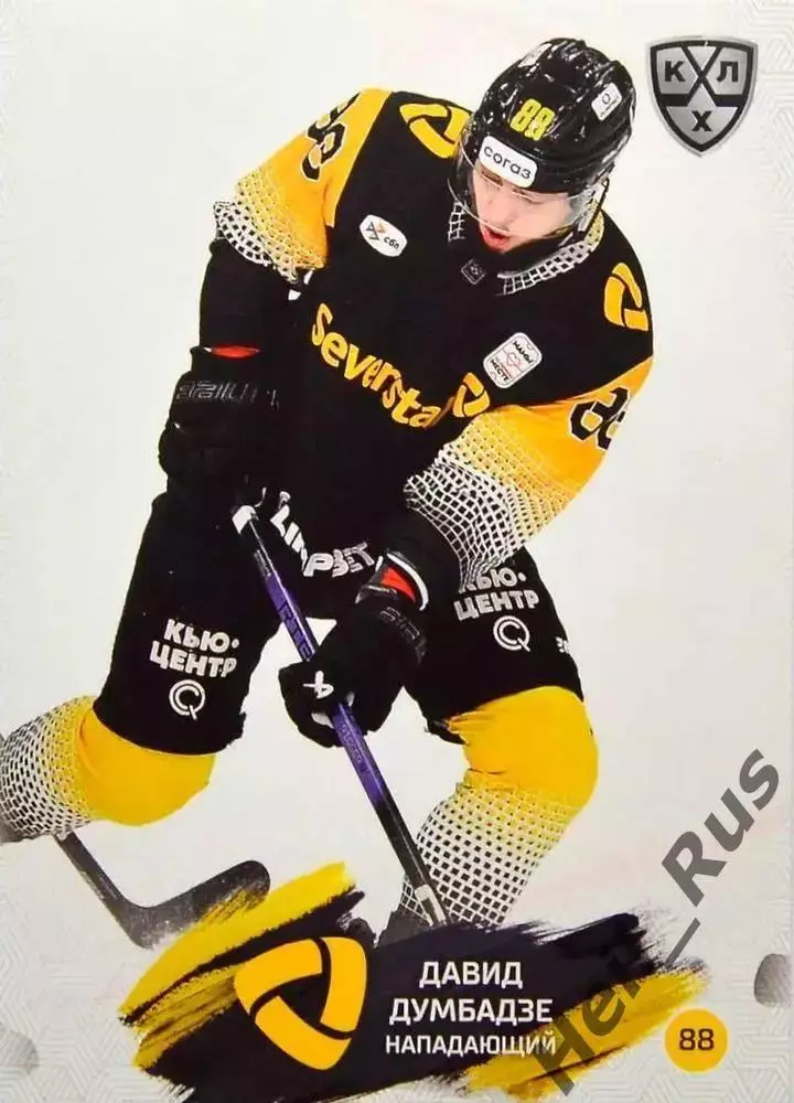 Хоккей Карточка Давид Думбадзе Северсталь Череповец КХЛ/KHL сезон 2024/25 SeReal