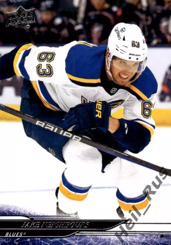 Карточка Jake Neighbours/Джейк Нейборс (St. Louis Blues/Сент-Луис Блюз) НХЛ/NHL