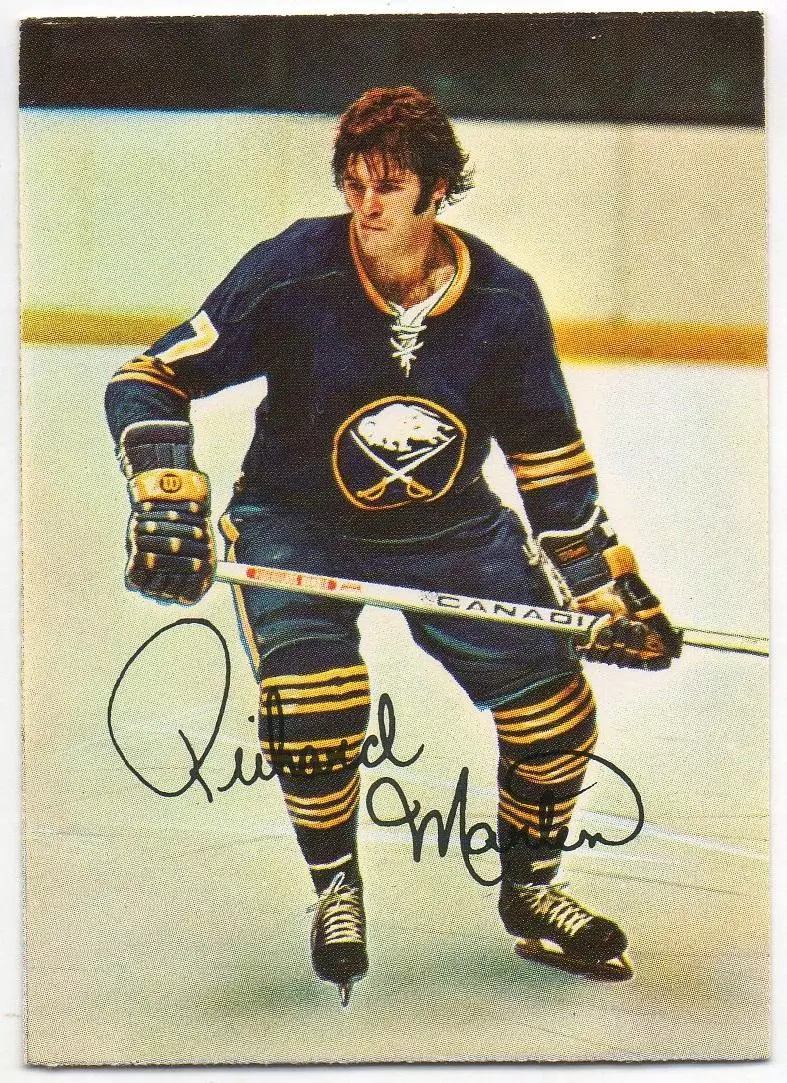 Хоккей; Карточка Rick Martin/Рик Мартин (Buffalo Sabres/Баффало Сейбрз) НХЛ/NHL