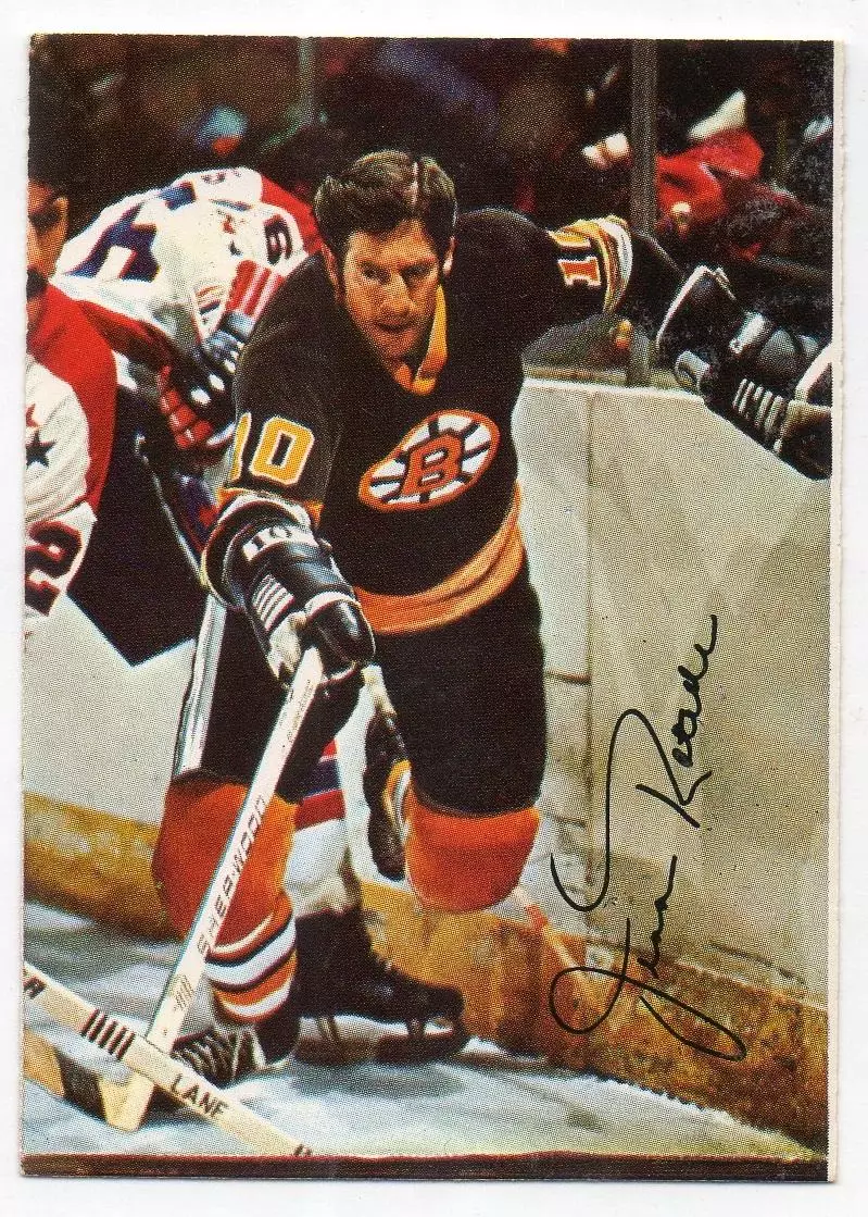 Хоккей. Карточка Jean Ratelle/Жан Ратель (Boston Bruins/Бостон Брюинз) НХЛ/NHL