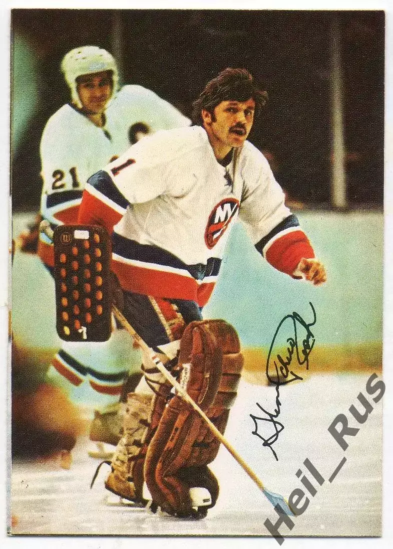 Карточка Glenn Resch/Гленн Реш (New York Islanders / Нью-Йорк Айлендерс) НХЛ/NHL