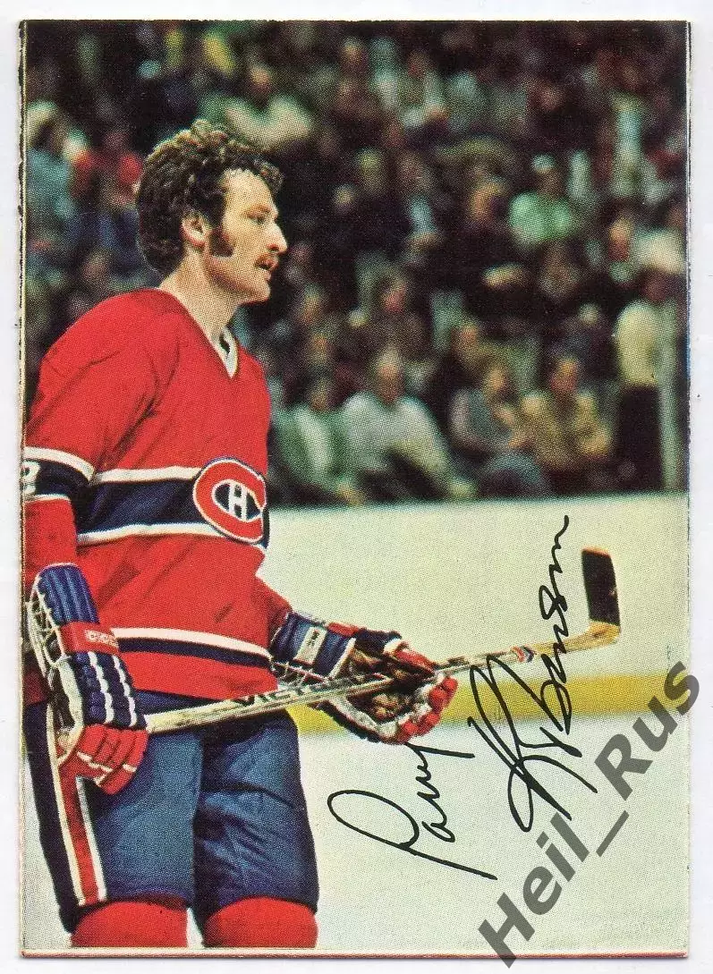Карточка Larry Robinson / Ларри Робинсон (Montreal Canadiens/Монреаль) НХЛ/NHL
