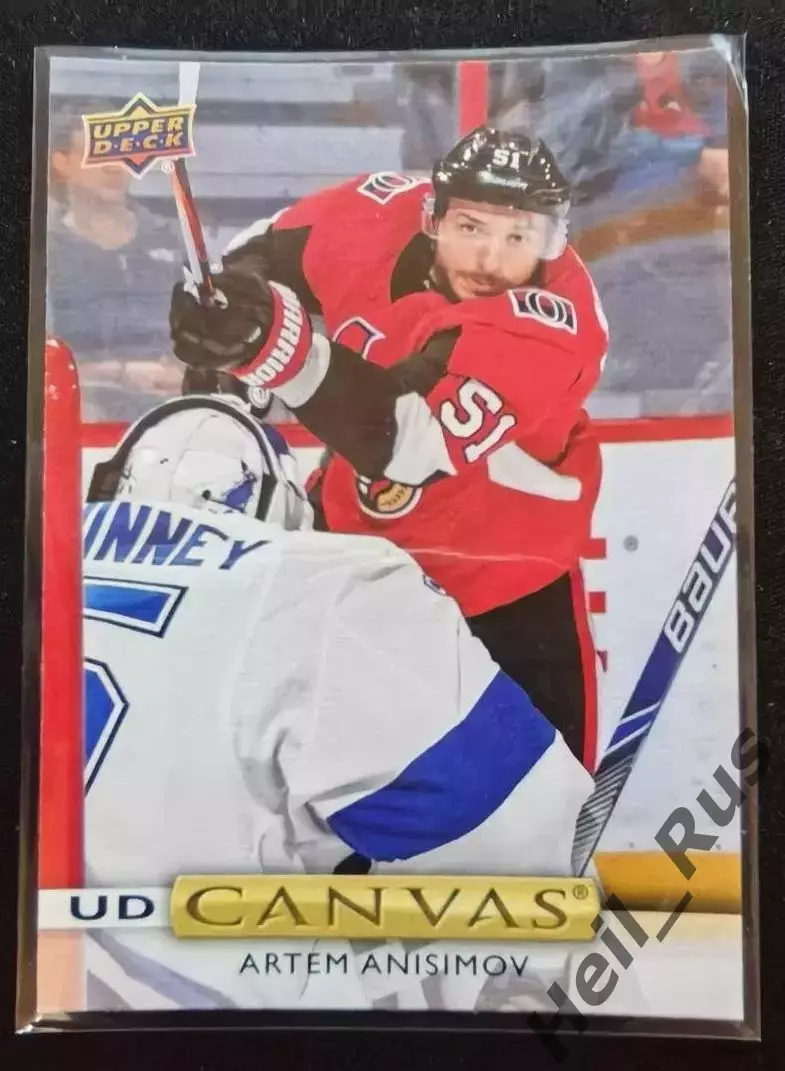 Карточка Артем Анисимов Ottawa Senators/Оттава, Локомотив Ярославль NHL/НХЛ КХЛ