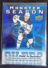 Карточка Connor McDavid/Коннор Макдэвид Edmonton Oilers/Эдмонтон Ойлерз; НХЛ NHL