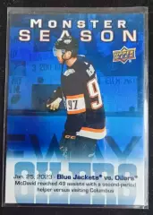 Карточка Connor McDavid/Коннор Макдэвид Edmonton Oilers/Эдмонтон Ойлерз НХЛ-NHL