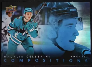 Карточка Macklin Celebrini/Маклин Селебрини (San Jose Sharks/Сан-Хосе) НХЛ/NHL