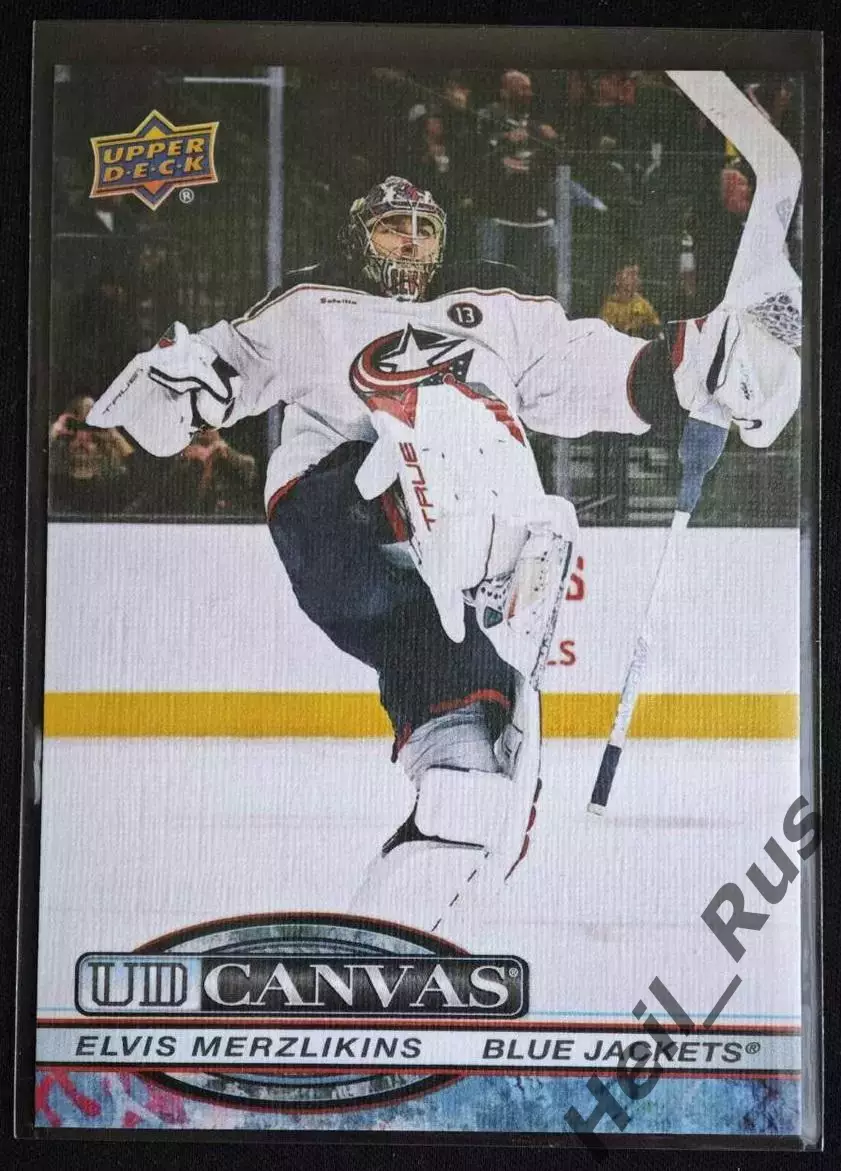 Карточка Elvis Merzlikins/Элвис Мерзликин Columbus Blue Jackets/Коламбус НХЛ/NHL