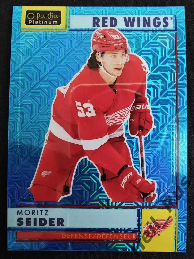 Карточка Moritz Seider/Мориц Зайдер Detroit Red Wings/Детройт Ред Уингз NHL НХЛ