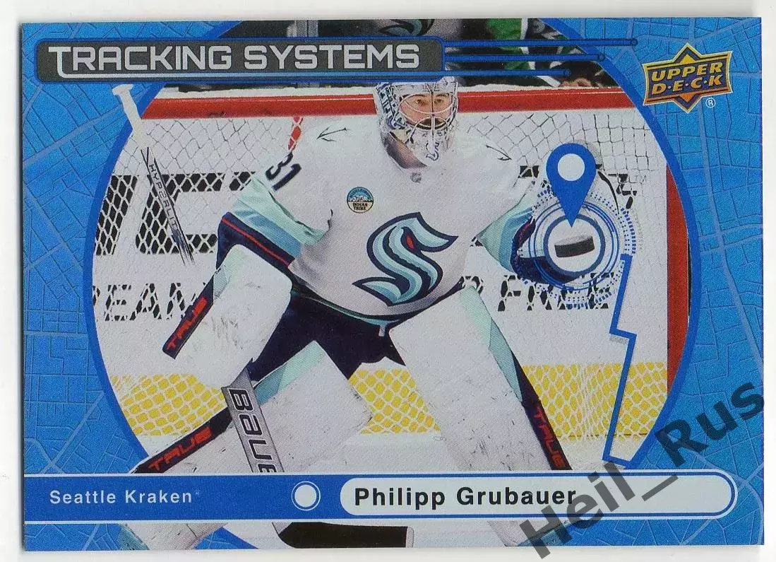 Карточка Philipp Grubauer/Филипп Грубауэр (Seattle Kraken/Сиэтл Кракен) NHL НХЛ