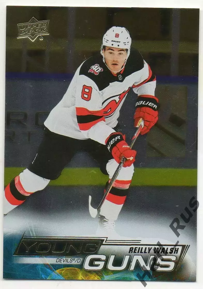 Хоккей Карточка Райли Уолш New Jersey Devils/Нью-Джерси Девилз Барыс NHL/НХЛ/КХЛ