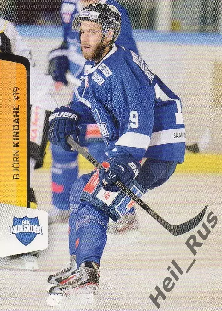 Хоккей. Карточка Bjorn Kindahl/Бьерн Киндаль BIK Karlskoga/БИК Карлскуга 2012/13
