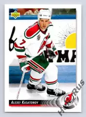 Хоккей; Карточка Алексей Касатонов (New Jersey Devils, ЦСКА Москва, СКА) НХЛ/NHL