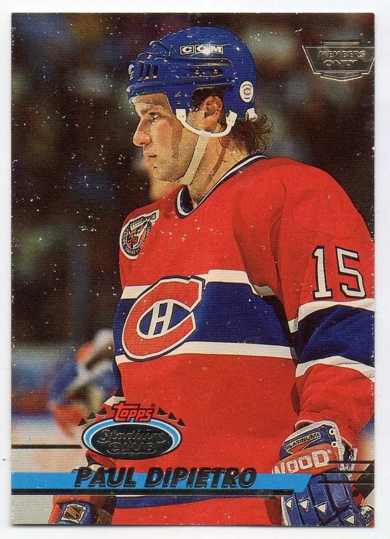 Хоккей Карточка Paul DiPietro/Пол ДиПьетро Montreal Canadiens / Монреаль НХЛ/NHL