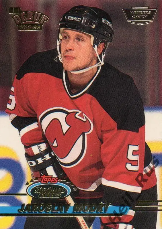 Хоккей. Карточка Jaroslav Modry/Ярослав Модры (New Jersey Devils/Девилз) НХЛ/NHL