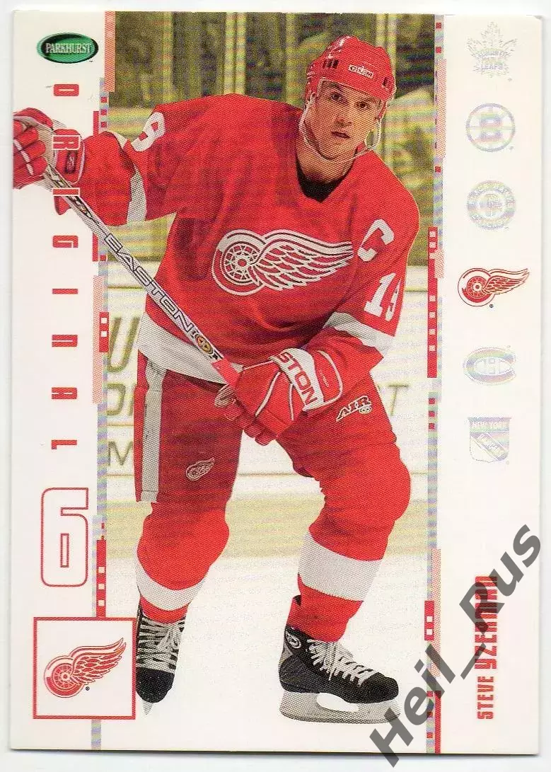 Карточка Steve Yzerman/Стив Айзерман Detroit Red Wings/Детройт Ред Уингз НХЛ NHL