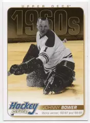 Хоккей Карточка Johnny Bower/Джонни Бауэр (Toronto Maple Leafs/Торонто) НХЛ/NHL