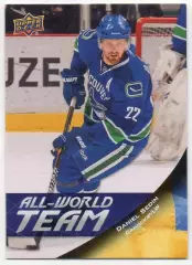 Хоккей. Карточка Даниэль Седин Швеция, Vancouver Canucks/Ванкувер Кэнакс НХЛ/NHL