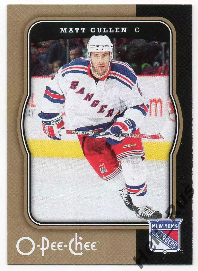 Карточка Matt Cullen/Мэтт Каллен (New York Rangers/Нью-Йорк Рейнджерс) НХЛ/NHL