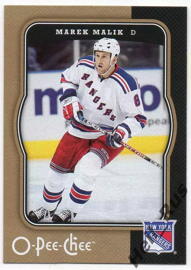 Карточка Marek Malik/Марек Малик (New York Rangers/Нью-Йорк Рейнджерс) НХЛ/NHL