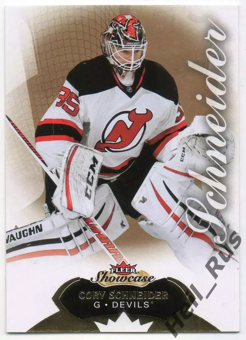 Карточка Cory Schneider/Кори Шнайдер New Jersey Devils/Нью-Джерси Девилз НХЛ NHL
