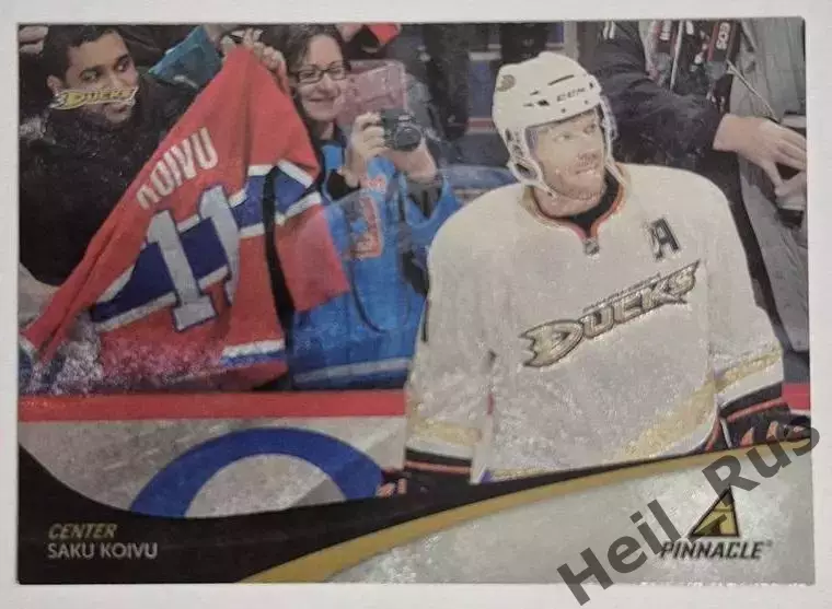 Хоккей; Карточка Saku Koivu / Саку Койву (Anaheim Ducks / Анахайм Дакс) НХЛ/NHL