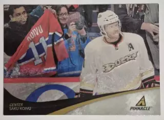 Хоккей; Карточка Saku Koivu / Саку Койву (Anaheim Ducks / Анахайм Дакс) НХЛ/NHL