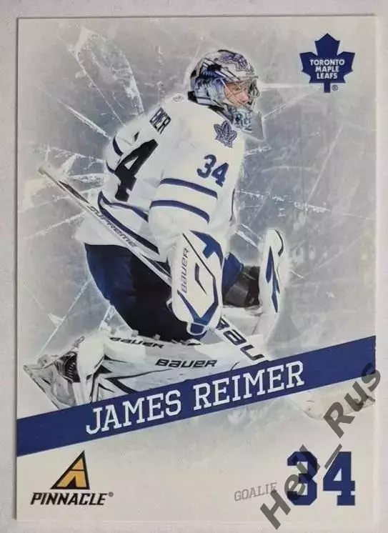 Карточка J. Reimer/Джеймс Раймер Toronto Maple Leafs/Торонто Мейпл Лифс НХЛ/NHL