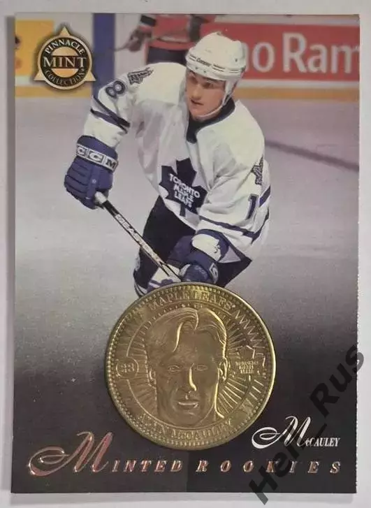 Карточка A. McCauley/Алин Макколи Toronto Maple Leafs/Торонто Мейпл Лифс НХЛ/NHL