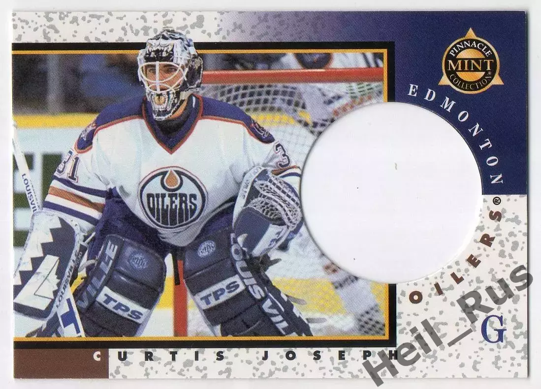 Карточка Curtis Joseph/Кертис Джозеф (Edmonton Oilers/Эдмонтон Ойлерз) НХЛ/NHL