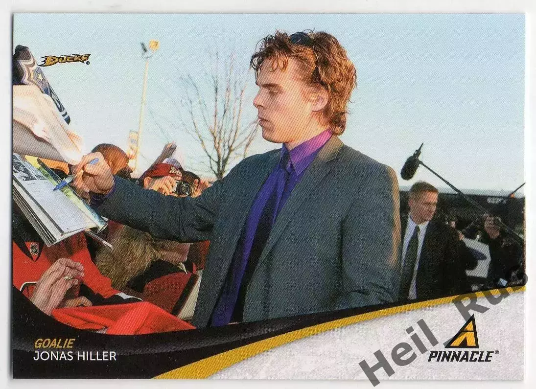 Хоккей Карточка Jonas Hiller / Йонас Хиллер (Anaheim Ducks/Анахайм Дакс) НХЛ/NHL