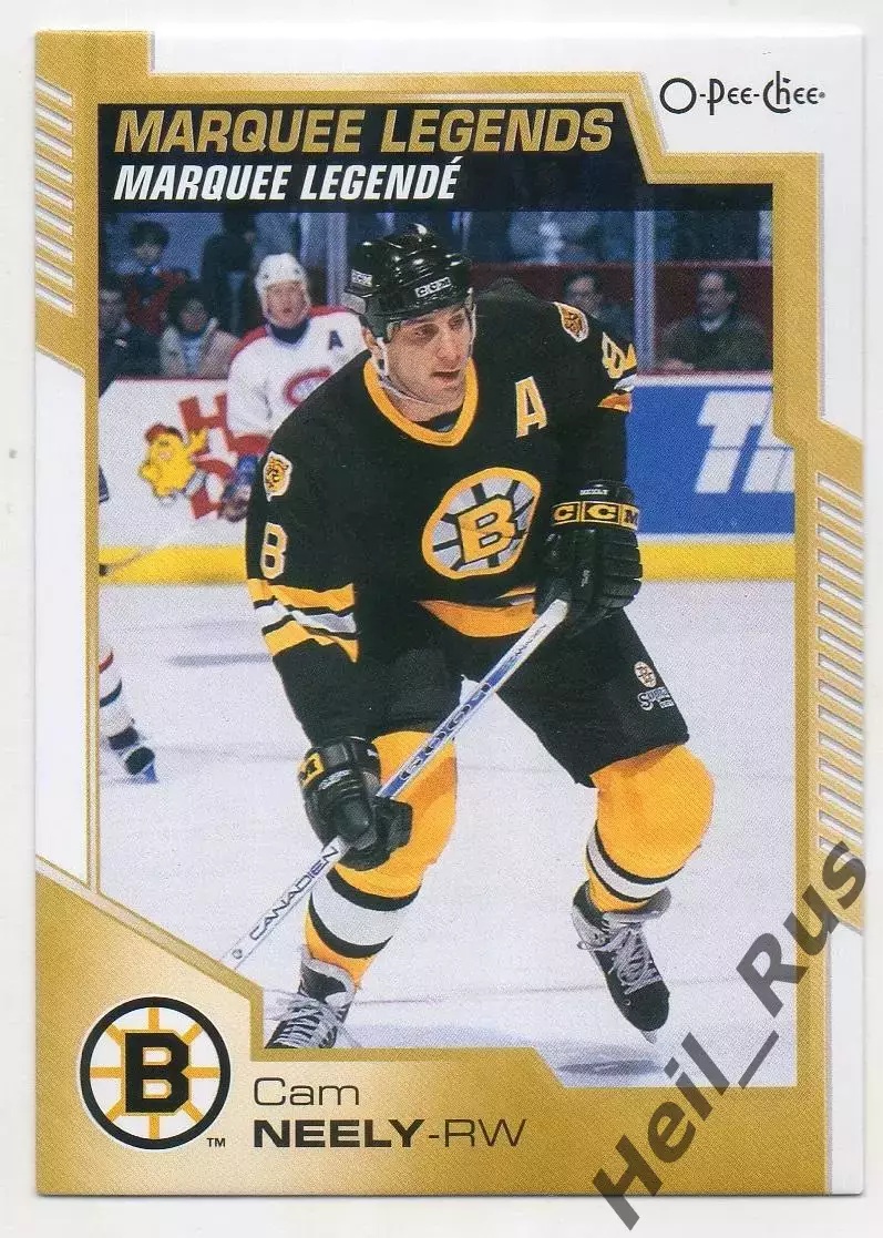 Хоккей. Карточка Легенда Cam Neely/Кэм Нили Boston Bruins/Бостон Брюинз НХЛ/NHL