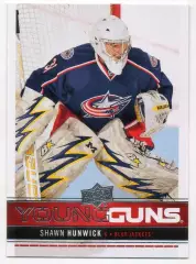 Хоккей. Карточка Shawn Hunwick/Шон Ханвик Columbus Blue Jackets/Коламбус НХЛ/NHL