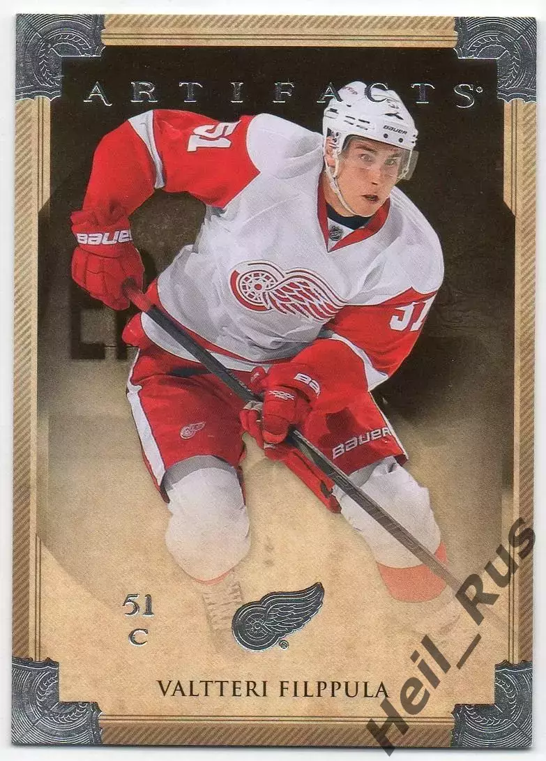 Карточка Filppula/Валттери Филппула Detroit Red Wings/Детройт Ред Уингз НХЛ/NHL