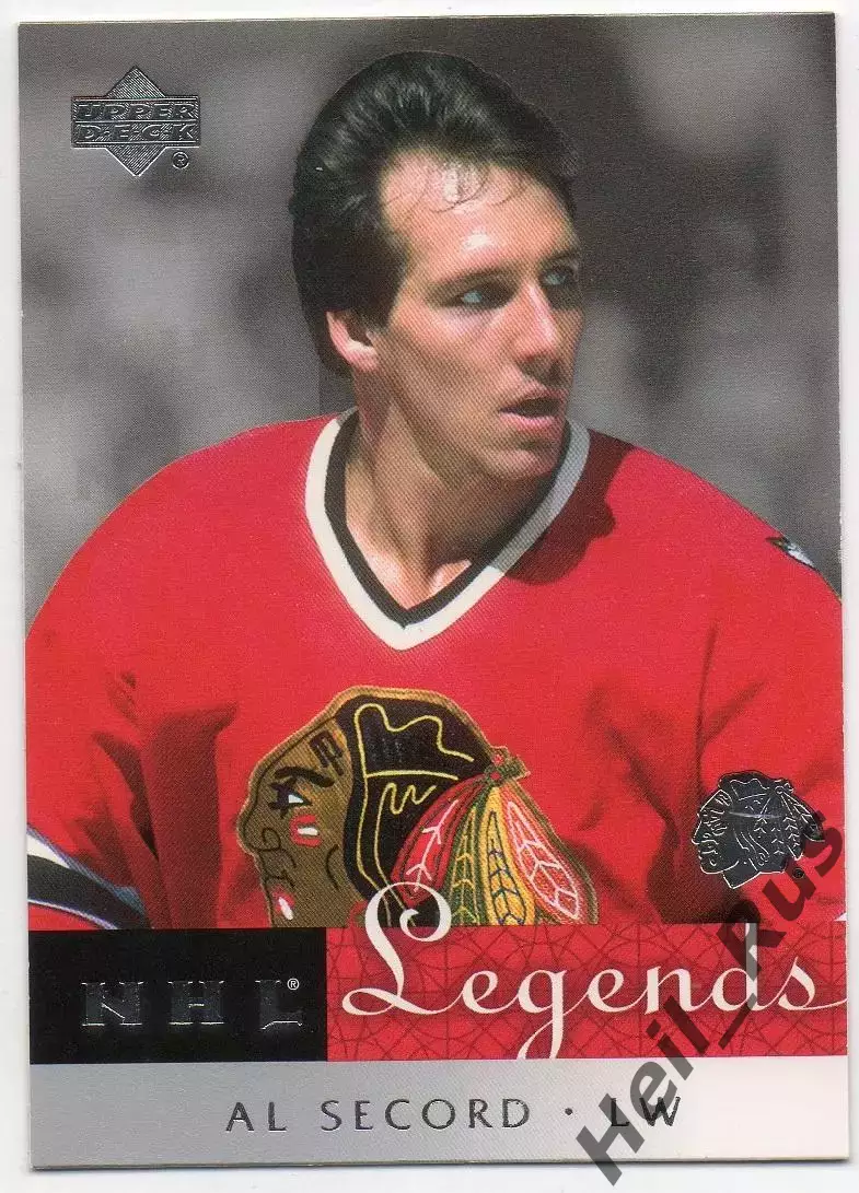 Хоккей. Карточка Al Secord/Эл Секорд Chicago Blackhawks/Чикаго Блэкхокс НХЛ/NHL