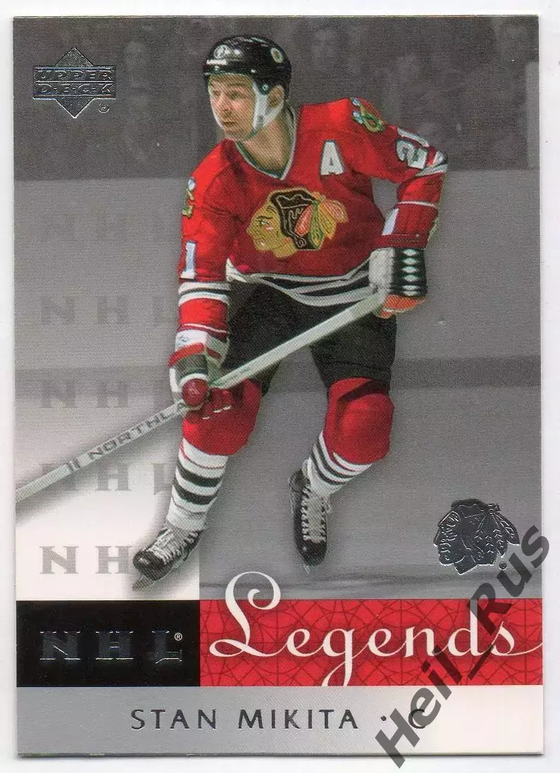 Карточка Stan Mikita/Стэн Микита (Chicago Blackhawks / Чикаго Блэкхокс) НХЛ/NHL