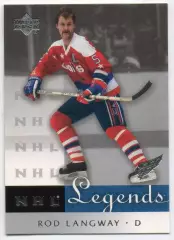 Карточка Rod Langway/Род Лэнгуэй Washington Capitals/Вашингтон Кэпиталз НХЛ/NHL