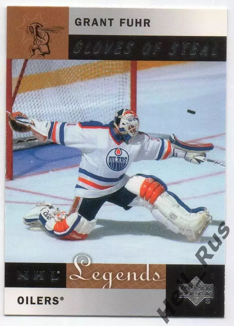 Хоккей Карточка Grant Fuhr / Грант Фюр (Edmonton Oilers/Эдмонтон Ойлерз) НХЛ/NHL