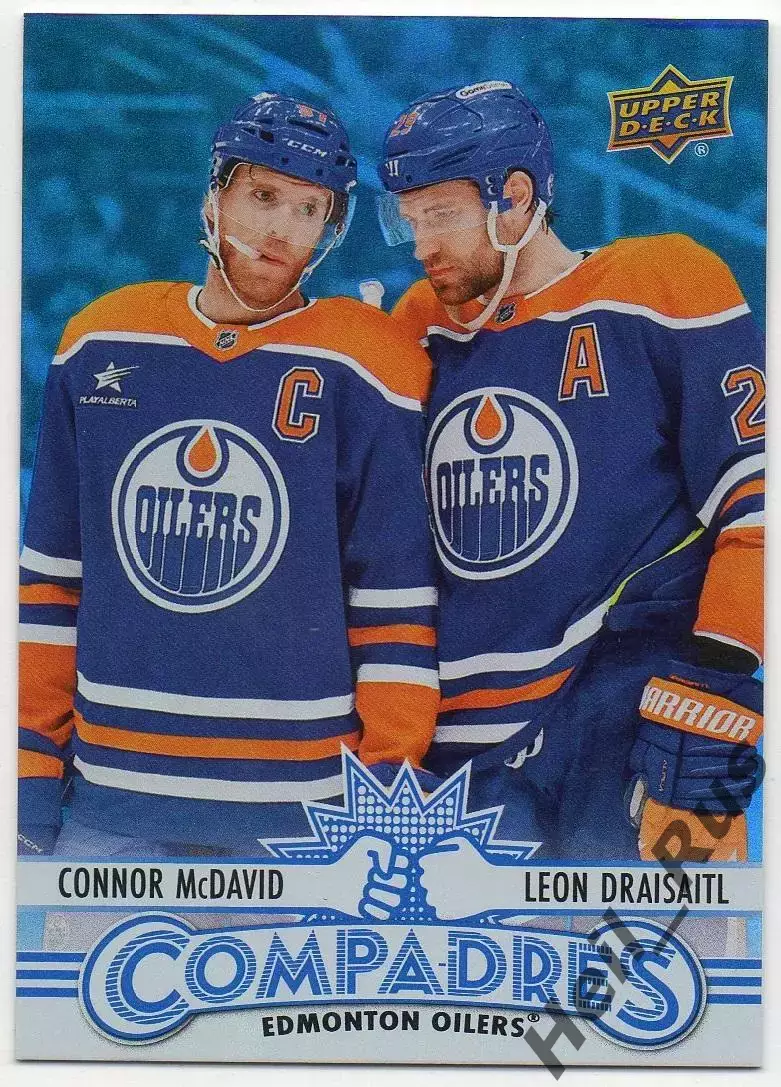 Карточка Коннор Макдэвид/Леон Драйзайтль Edmonton Oilers/Эдмонтон Ойлерз НХЛ/NHL