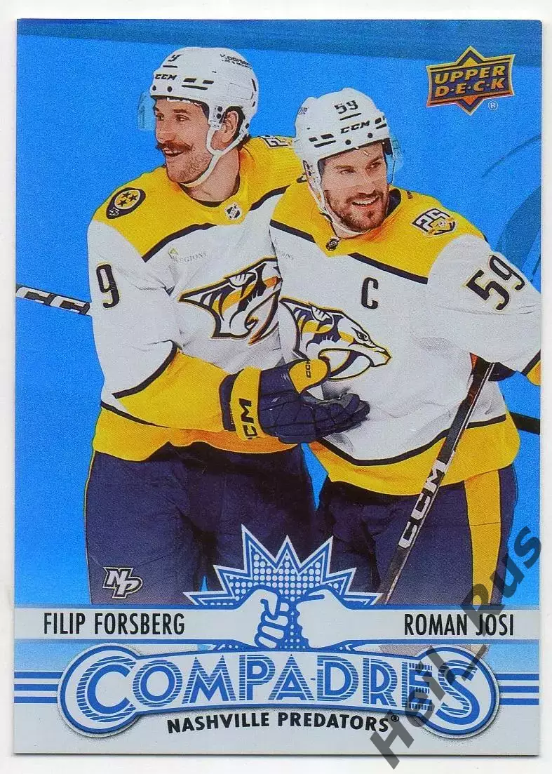 Карточка Филип Форсберг/Роман Йоси Nashville Predators/Нэшвилл Предаторз НХЛ/NHL