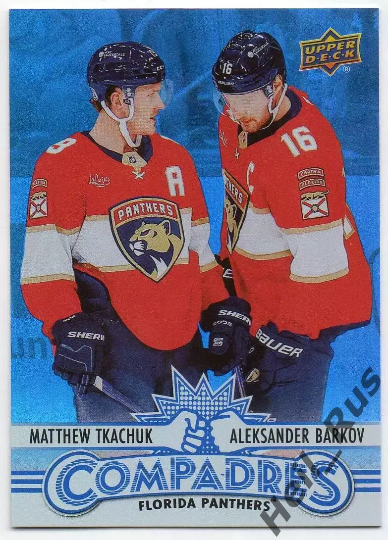 Карточка Мэттью Ткачук/Александр Барков Florida Panthers/Флорида Пантерз НХЛ/NHL