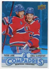 Хоккей. Карточка Патрик Лайне/Юрай Слафковский (Монреаль Канадиенс) НХЛ/NHL