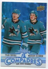 Карточка Тайлер Тоффоли/Маклин Селебрини San Jose Sharks/Сан-Хосе Шаркс НХЛ/NHL