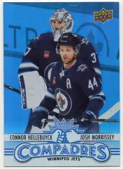 Карточка Коннор Хеллебак/Джош Моррисси (Winnipeg Jets/Виннипег Джетс) НХЛ/NHL