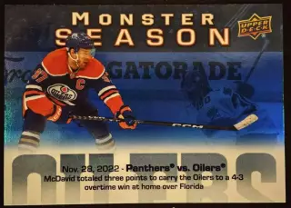 Карточка Connor McDavid/Коннор Макдэвид Edmonton Oilers/Эдмонтон Ойлерз; NHL-НХЛ